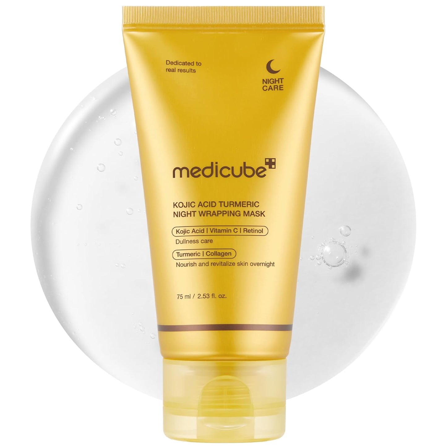 Collagen Overnight Wrapping Peel off Facial Mask Pack - Elasticity & Hydration Care, Reduces Sagging & Dullness - Hydrolyzed Collagen for Glowing Skin - Korean Skin Care, 2.53 Fl.Oz