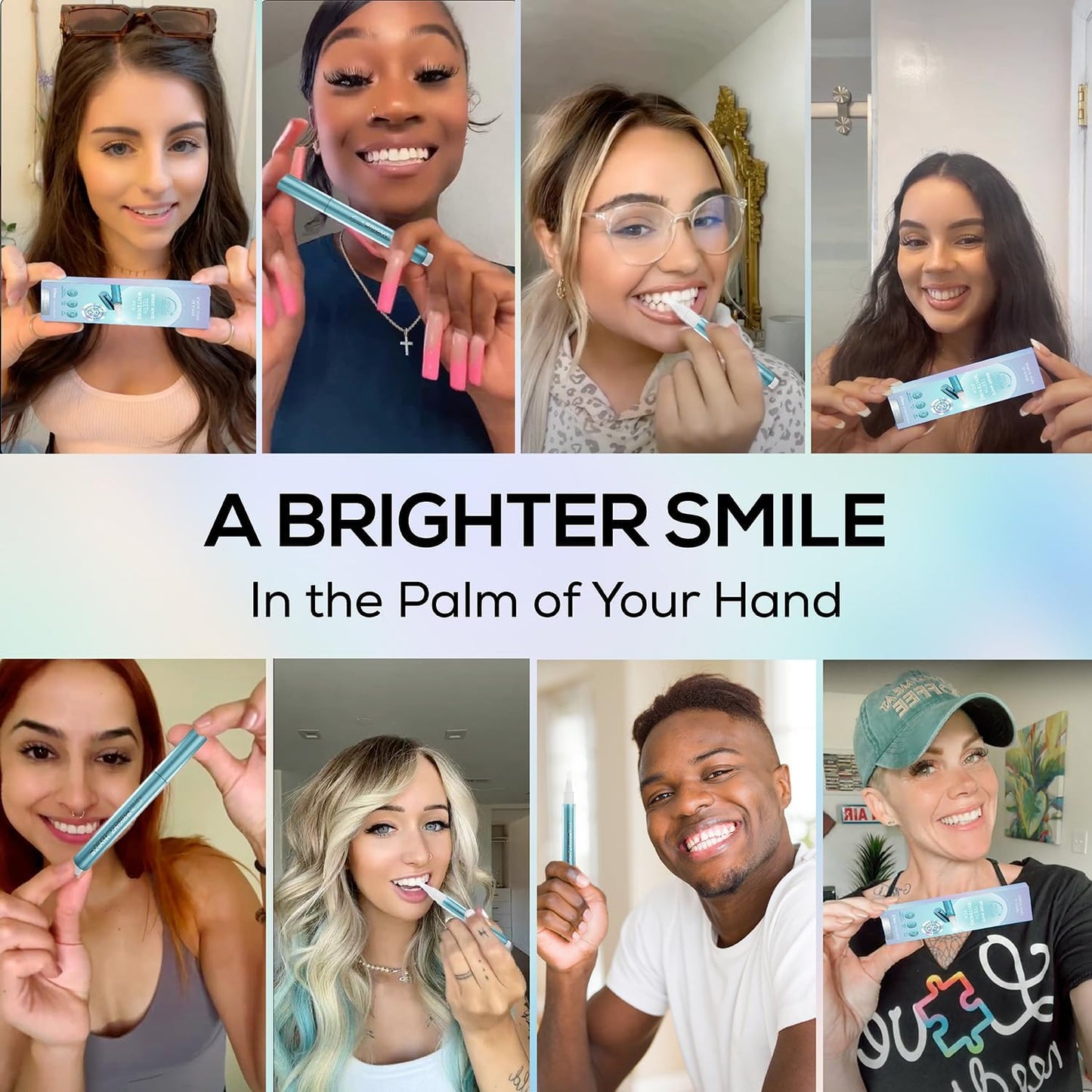 Award Winning Teeth Whitening Pen, 20+ Uses - Teeth Whitening Kit Professionally Formulated - Best Teeth Whitening Gel Pen Teeth Whitener - Low Sensitivity (Mint) (0.07 Fl Oz (Pack of 2))