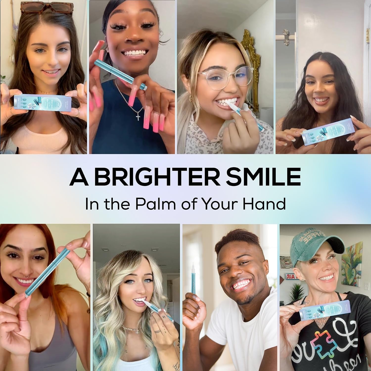 Award Winning Teeth Whitening Pen, 20+ Uses - Teeth Whitening Kit Professionally Formulated - Best Teeth Whitening Gel Pen Teeth Whitener - Low Sensitivity (Mint) (0.07 Fl Oz (Pack of 2))