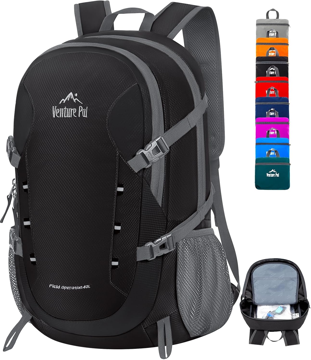 40L Lightweight Packable Travel Hiking Backpack Daypack