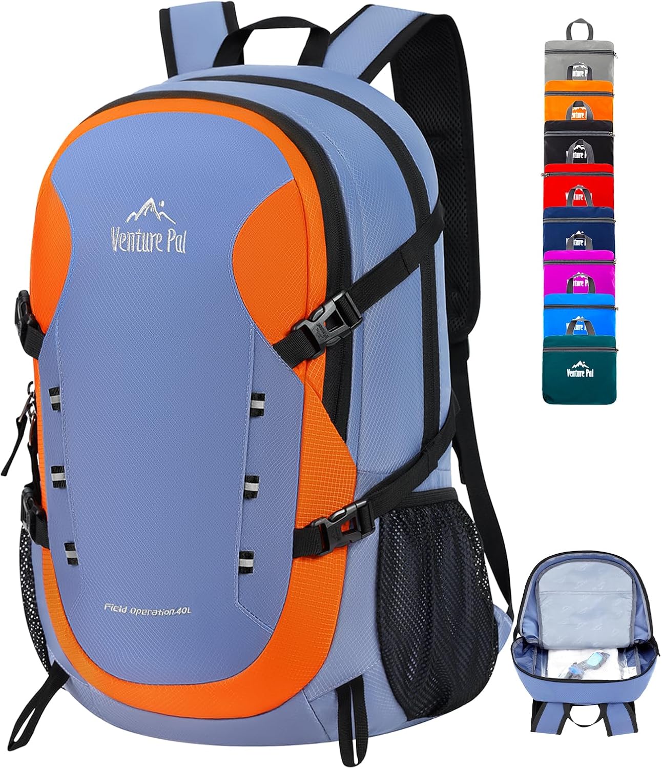 40L Lightweight Packable Travel Hiking Backpack Daypack