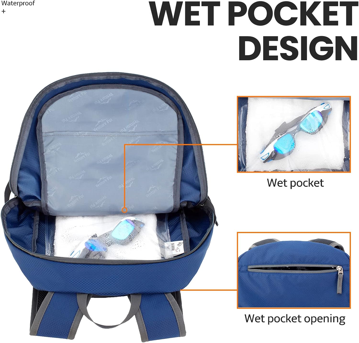 40L Lightweight Packable Travel Hiking Backpack Daypack