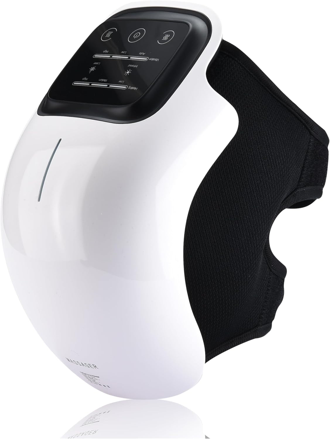 Knee Massager Smart with Heat, Red Light and Massage Therapy, 3-In-1 Cordless, 2024 Updated Edition, Gifts for Grandma & Grandpa
