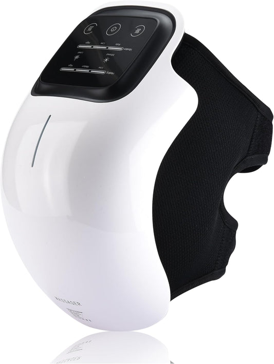 Knee Massager Smart with Heat, Red Light and Massage Therapy, 3-In-1 Cordless, 2024 Updated Edition, Gifts for Grandma & Grandpa