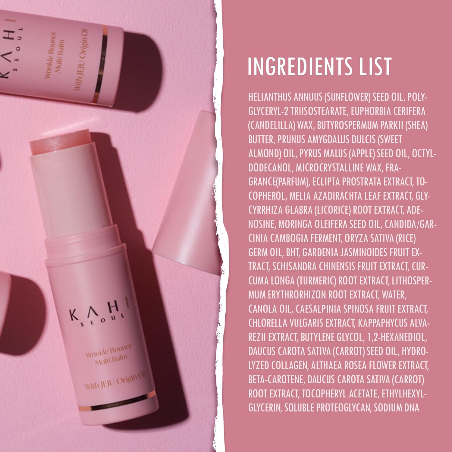 Wrinkle Bounce Multi Balm Stick | PDRN Collagen Wrinkle Stick | Korean Skin Care |All-In-One Hydrating Lip Balm Eye Cream Neck Cream Make up Base & Face Mist Moisture Balm