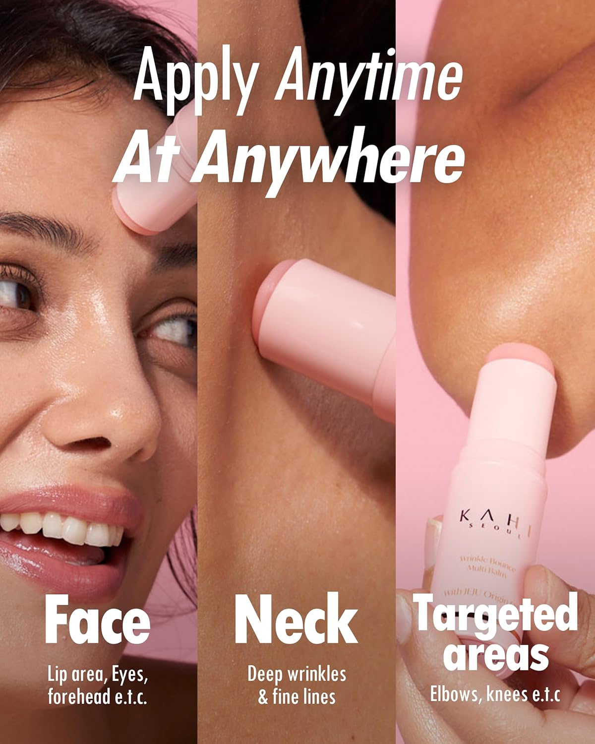 Wrinkle Bounce Multi Balm Stick | PDRN Collagen Wrinkle Stick | Korean Skin Care |All-In-One Hydrating Lip Balm Eye Cream Neck Cream Make up Base & Face Mist Moisture Balm